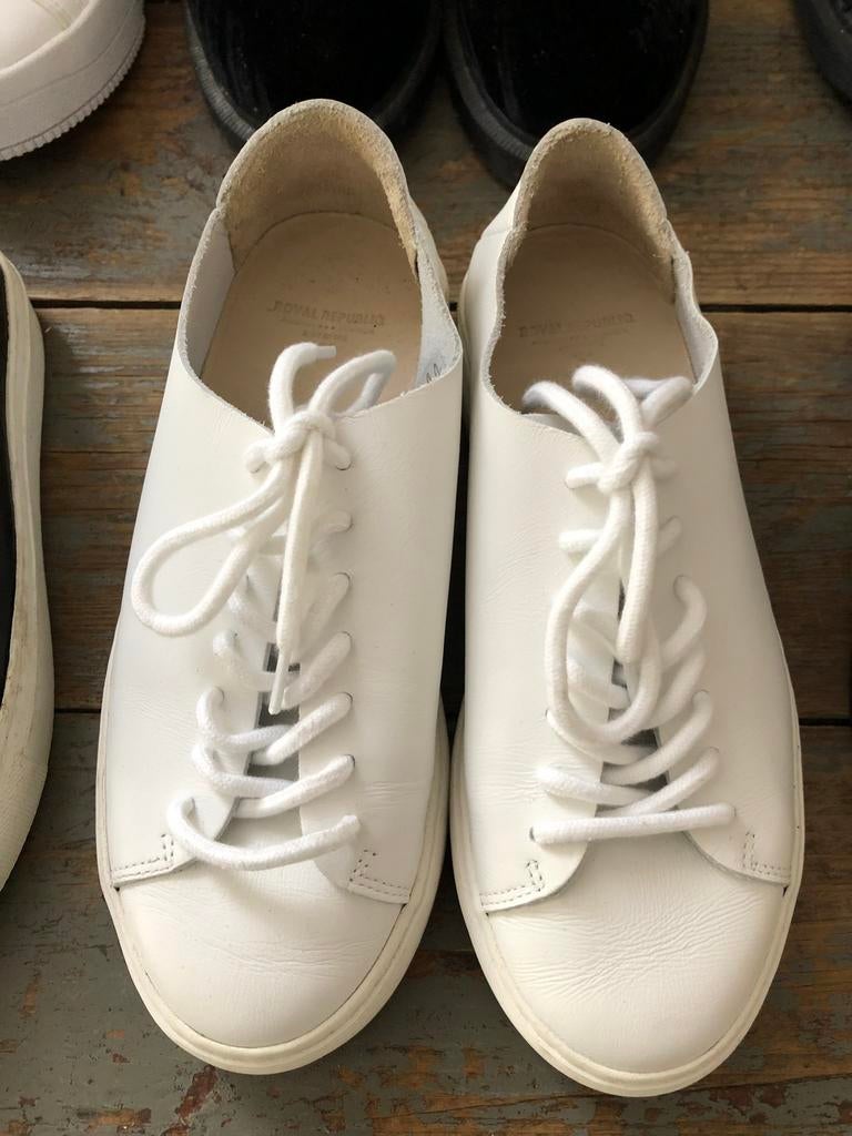 NIEUW SNEAKERS SCHOENEN ROYAL REP WIT LEER 36, Neuf, Enlèvement ou Envoi, Sneakers et Baskets, Blanc