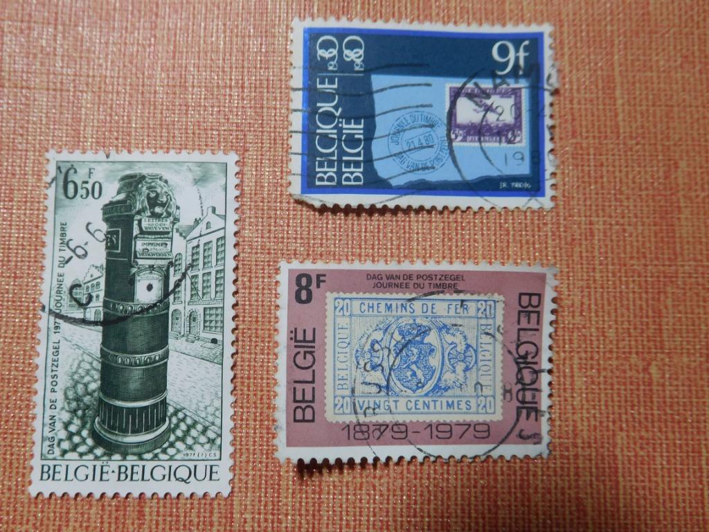 Timbres belges anciens oblitérés divers (5), Enlèvement ou Envoi, Affranchi, Noël