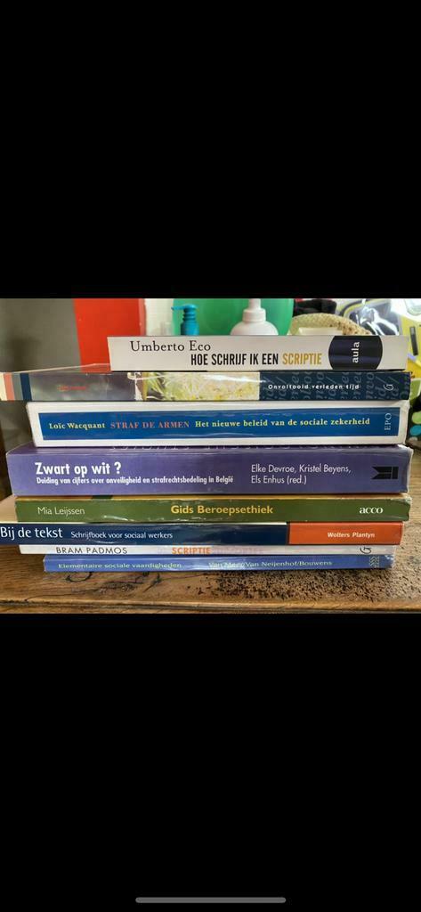 Studieboeken sociaal werk artevelde Hogeschool, Boeken, Ophalen of Verzenden, Zo goed als nieuw