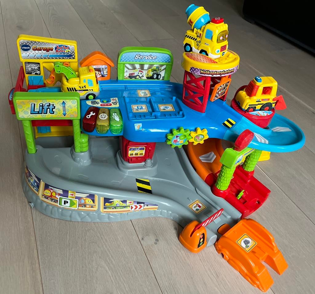 VTech autogarage (nieuwstaat!), Ophalen of Verzenden, Zo goed als nieuw