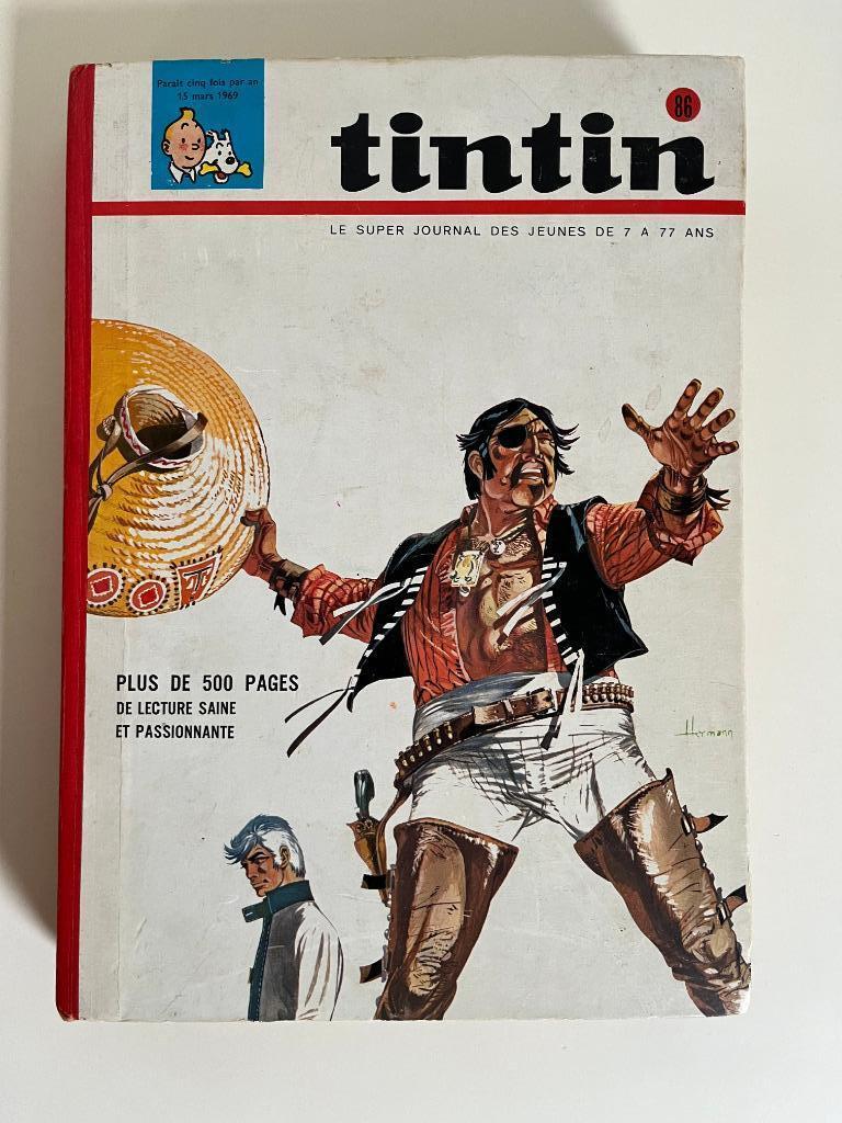 Tintin - receuil Belge no. 86 - Hermann - 1969, Livres, Envoi