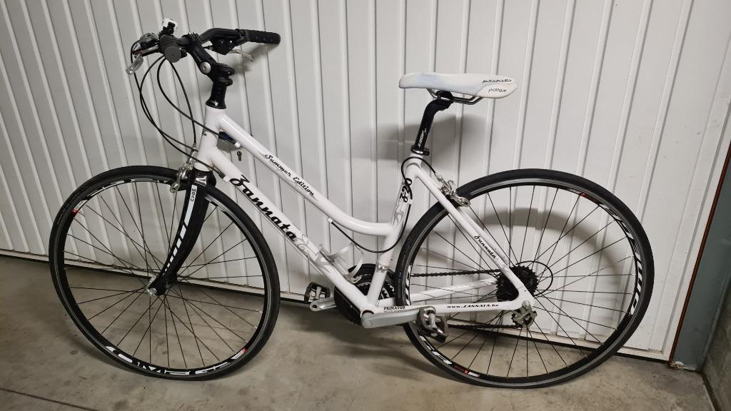 Zannata dames race fiets wit summer edition., Fietsen en Brommers, Ophalen, Zo goed als nieuw, Meer dan 20 versnellingen, Overige merken