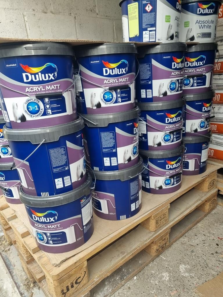 Peinture acrylique blanche mate 10l, Enlèvement ou Envoi