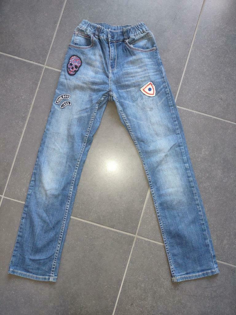 Jeansbroek meisje - maat 140, Kinderen en Baby's, Ophalen, Zo goed als nieuw, Meisje, Broek