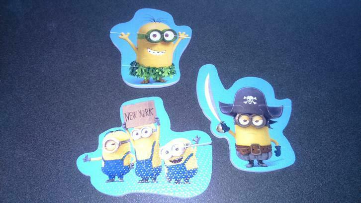 Minions puzzel foam, Kinderen en Baby's, Ophalen of Verzenden, Minder dan 10 stukjes, Zo goed als nieuw