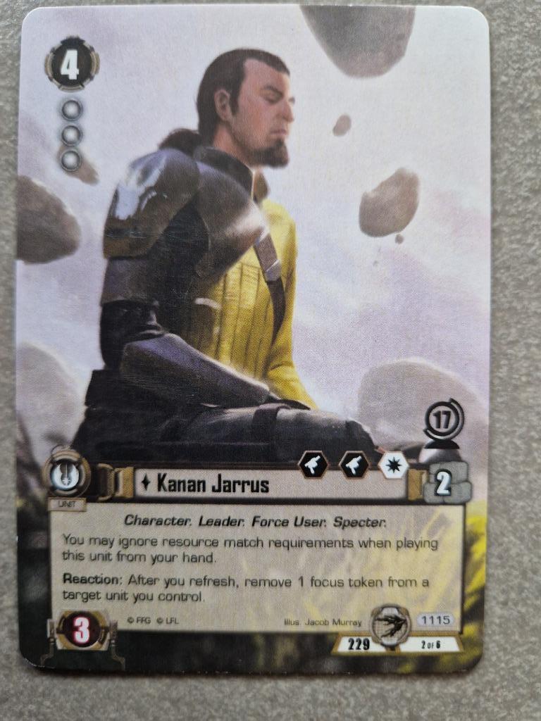 Star Wars Jce Lcg The Card Game Kannan Jarrus World FFG, Ophalen of Verzenden, Nieuw, FFG