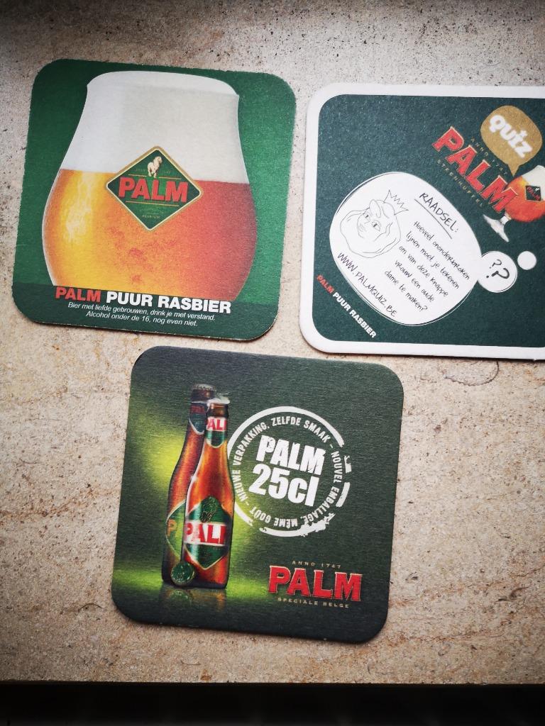3 bierviltjes palm, Ophalen of Verzenden, Zo goed als nieuw, Palm