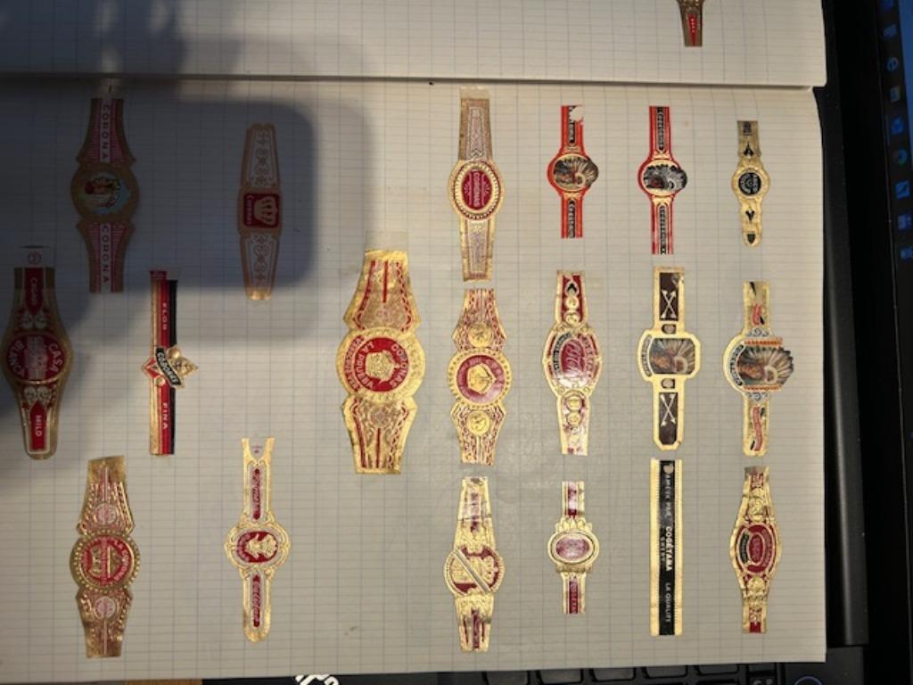 Sigarenbanden, Verzamelen, Rookartikelen, Aanstekers en Luciferdoosjes, Ophalen, Zo goed als nieuw, Sigarenbandjes