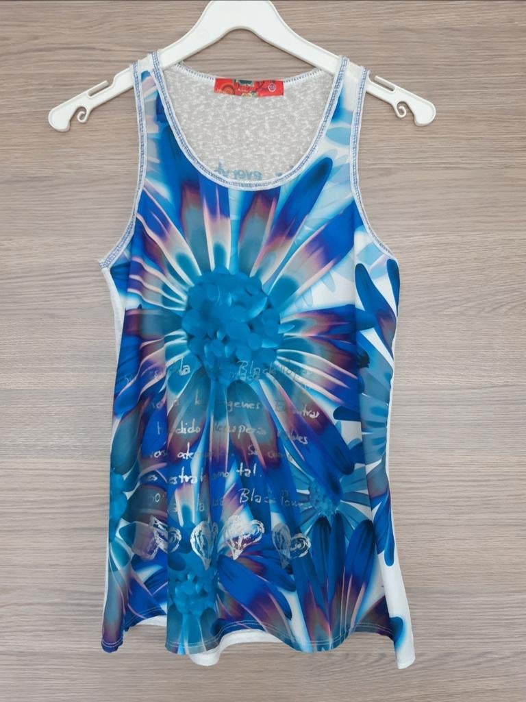 Top bleu Desigual taille XS, Vêtements | Femmes, Sans manches, Enlèvement ou Envoi, Comme neuf, Taille 34 (XS) ou plus petite
