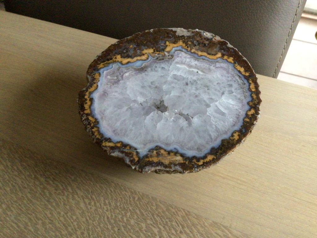 geode Mexico, kokosnoot, Verzamelen, Mineralen en Fossielen, Ophalen of Verzenden, Mineraal