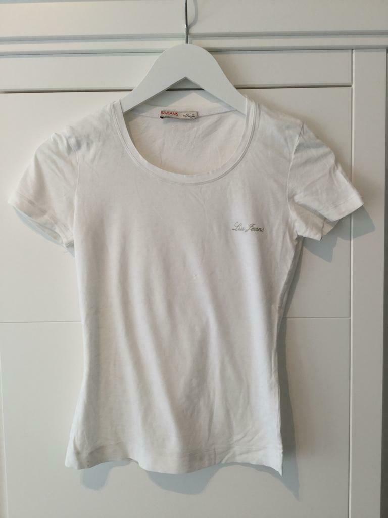 Witte basic tshirt, Liu jo, maat small, Ophalen, Zo goed als nieuw