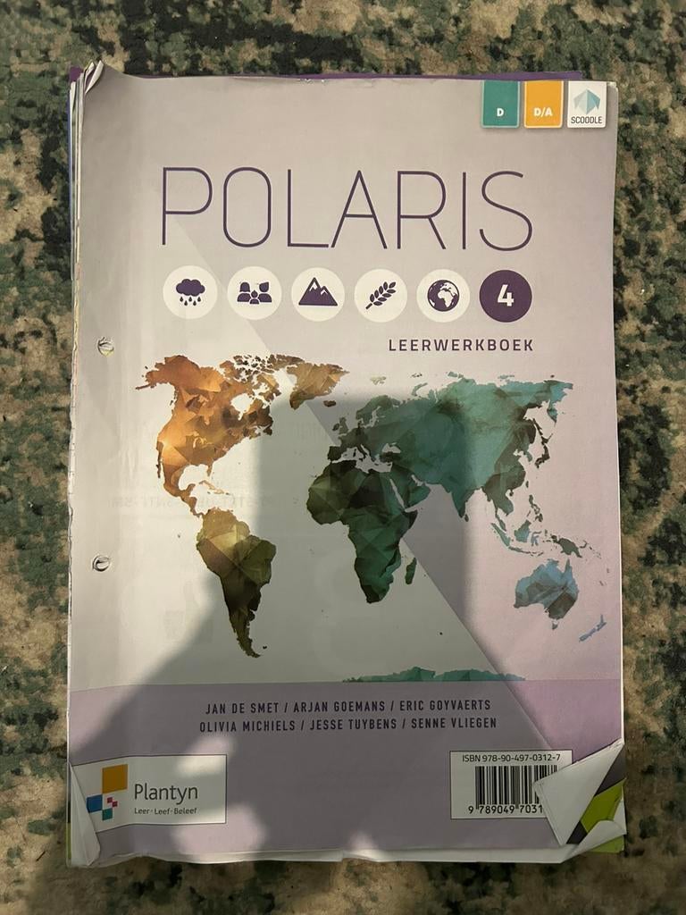 Polaris 4 Aardrijskunde Leerwerkboek D/A, Boeken, Schoolboeken, Ophalen, Gelezen, Overige niveaus, Aardrijkskunde