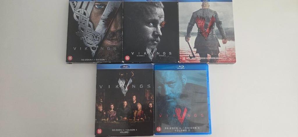 Vikings seizoenen 1-4 vol1 en 2 (5 seizoenen), Cd's en Dvd's, Dvd's | Tv en Series, Zo goed als nieuw, Actie en Avontuur, Ophalen of Verzenden
