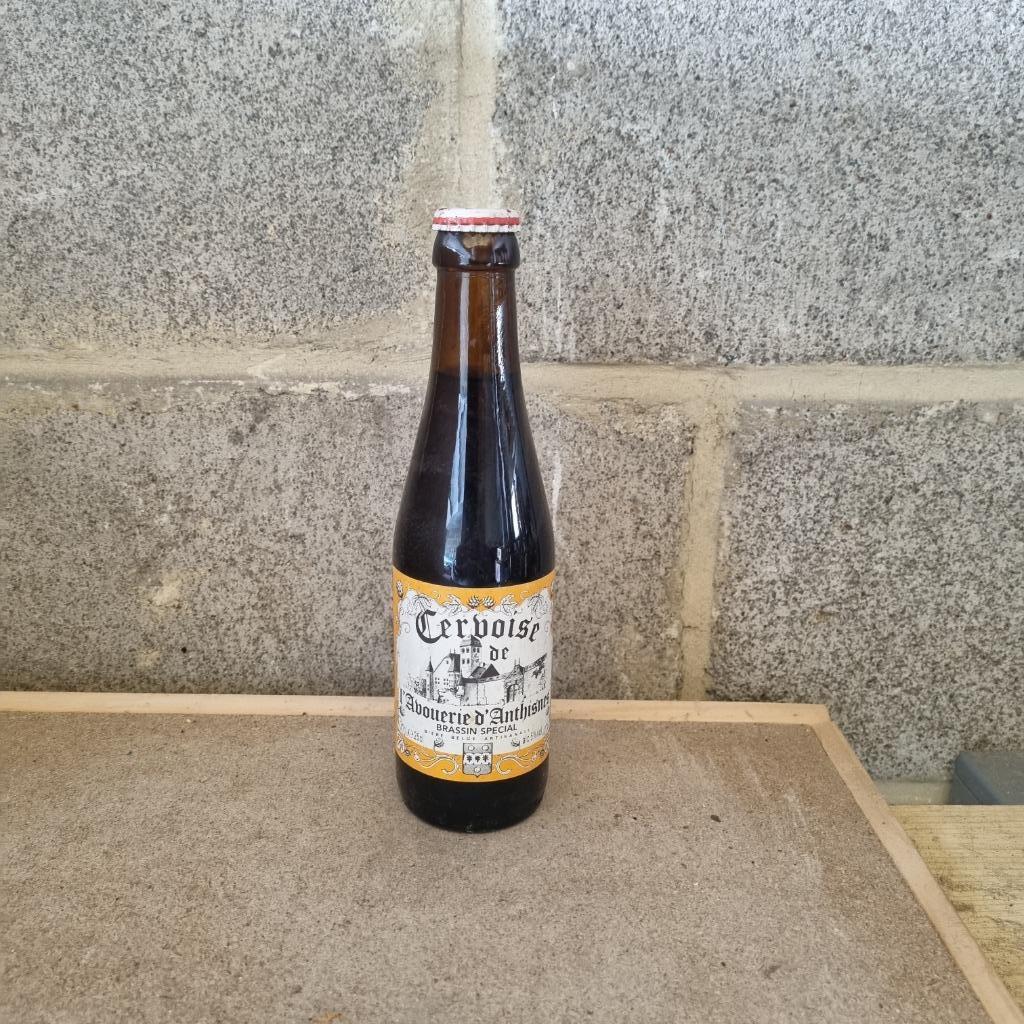Bouteille de bière Cervoise de l'Avouerie d'Anthisnes (modèl, Ophalen of Verzenden, Gebruikt, Flesje(s), Overige merken