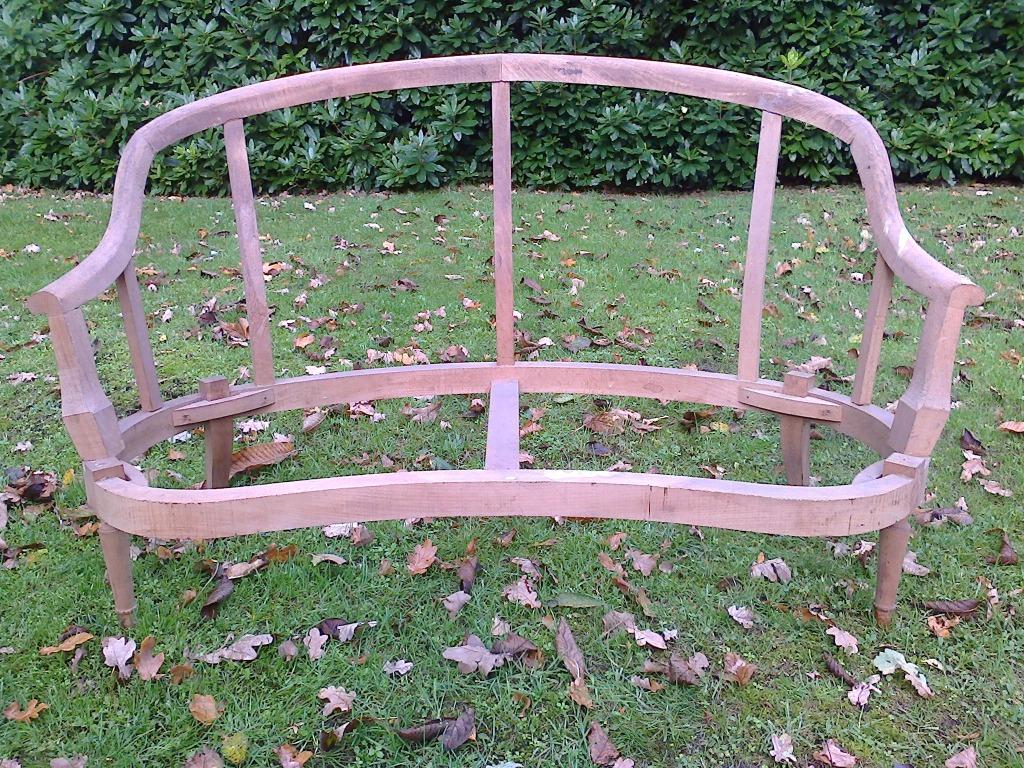 Houten 3-zit zetelkarkas om te stofferen, Ophalen, Nieuw, 125 cm of meer, Hout