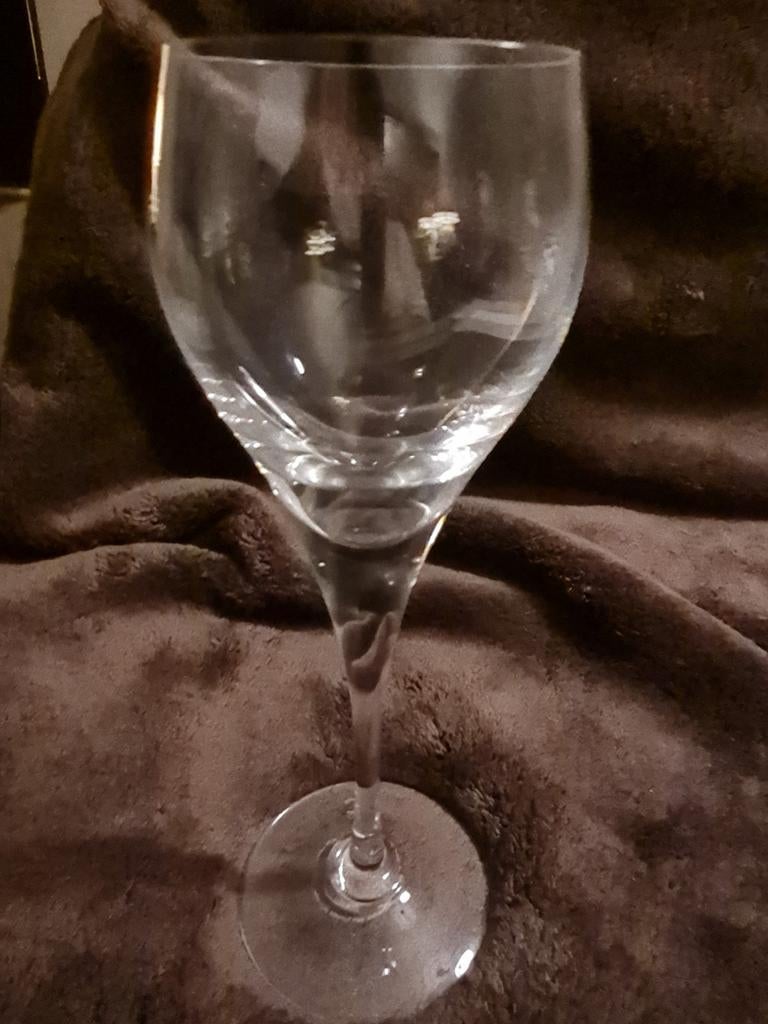 6 Mooie kristallen glazen met een C + kroontje, Antiek en Kunst, Ophalen