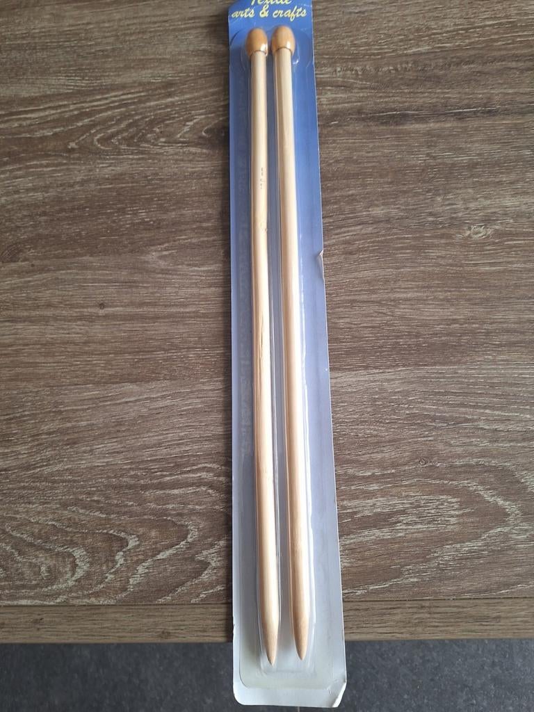 Bamboe breinaalden 12mm ca.45 cm-nieuw, Ophalen, Nieuw, Breien, Naald