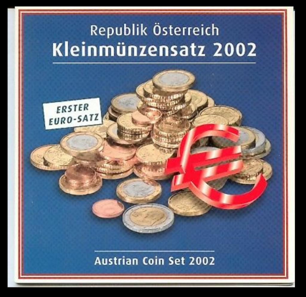 Complete 8-delige jaarset Euromunten Oostenrijk 2002 BU FDC, Postzegels en Munten, Munten | Europa | Euromunten, Setje, Overige waardes