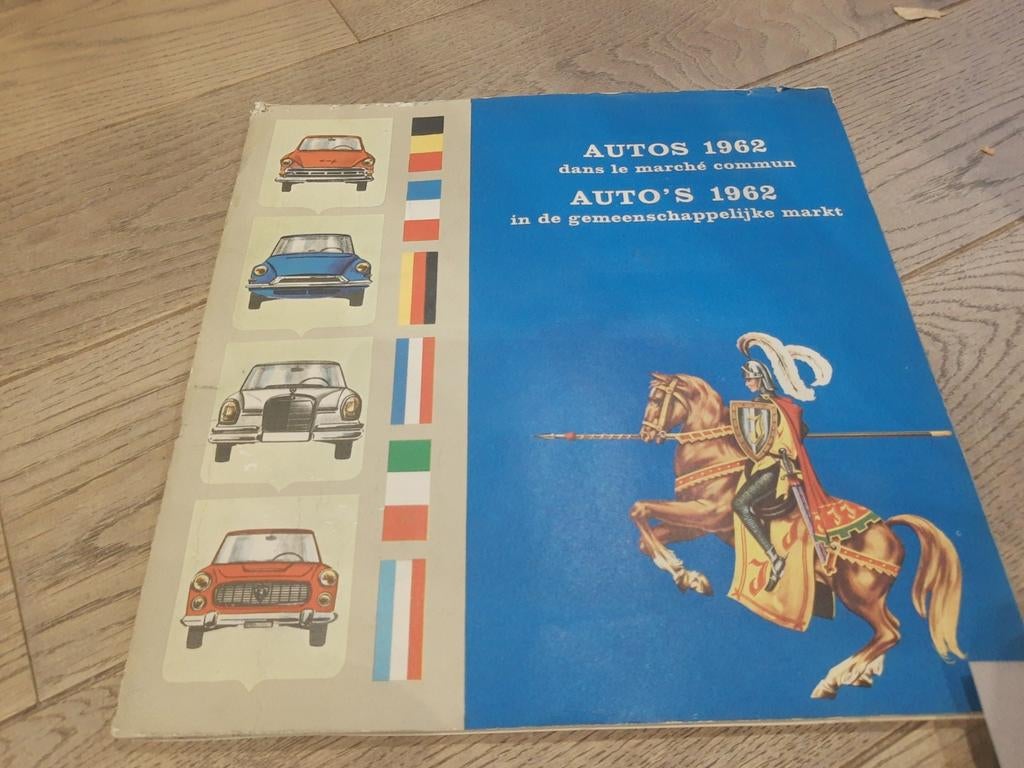 Plakboek Jacques: auto's 1962, Verzamelen, Ophalen of Verzenden