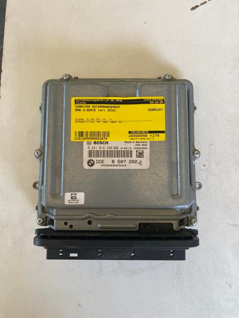 Bmw 320d (E90) 2.0d (N47D20C) 0281016496/8507202 ECU, Autos : Pièces & Accessoires, Électronique & Câbles, BMW, Utilisé, Enlèvement ou Envoi