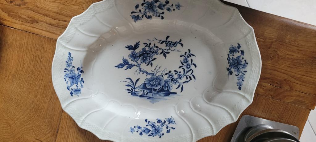 Plat Ovale porcelaine de tournai 33Cm, Antiquités & Art, Enlèvement