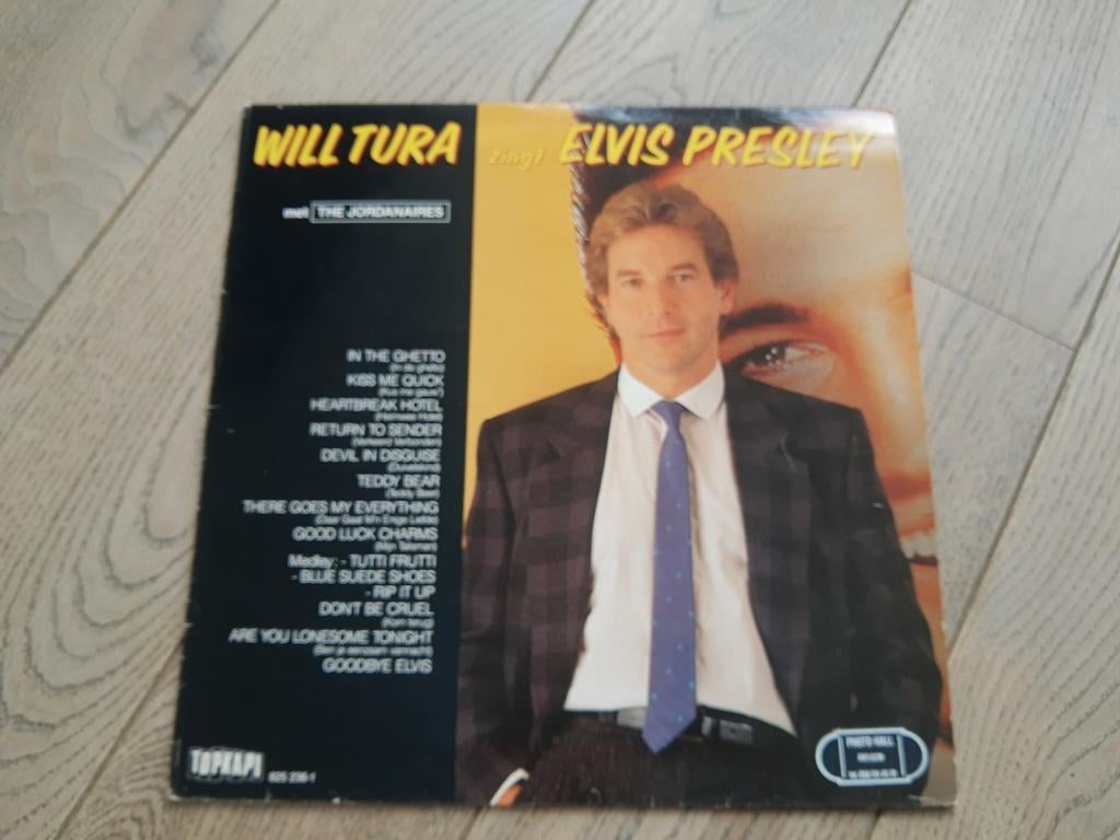 Lp : Will Tura zingt Elvis Presley, Cd's en Dvd's, Vinyl | Nederlandstalig, Ophalen of Verzenden, Zo goed als nieuw
