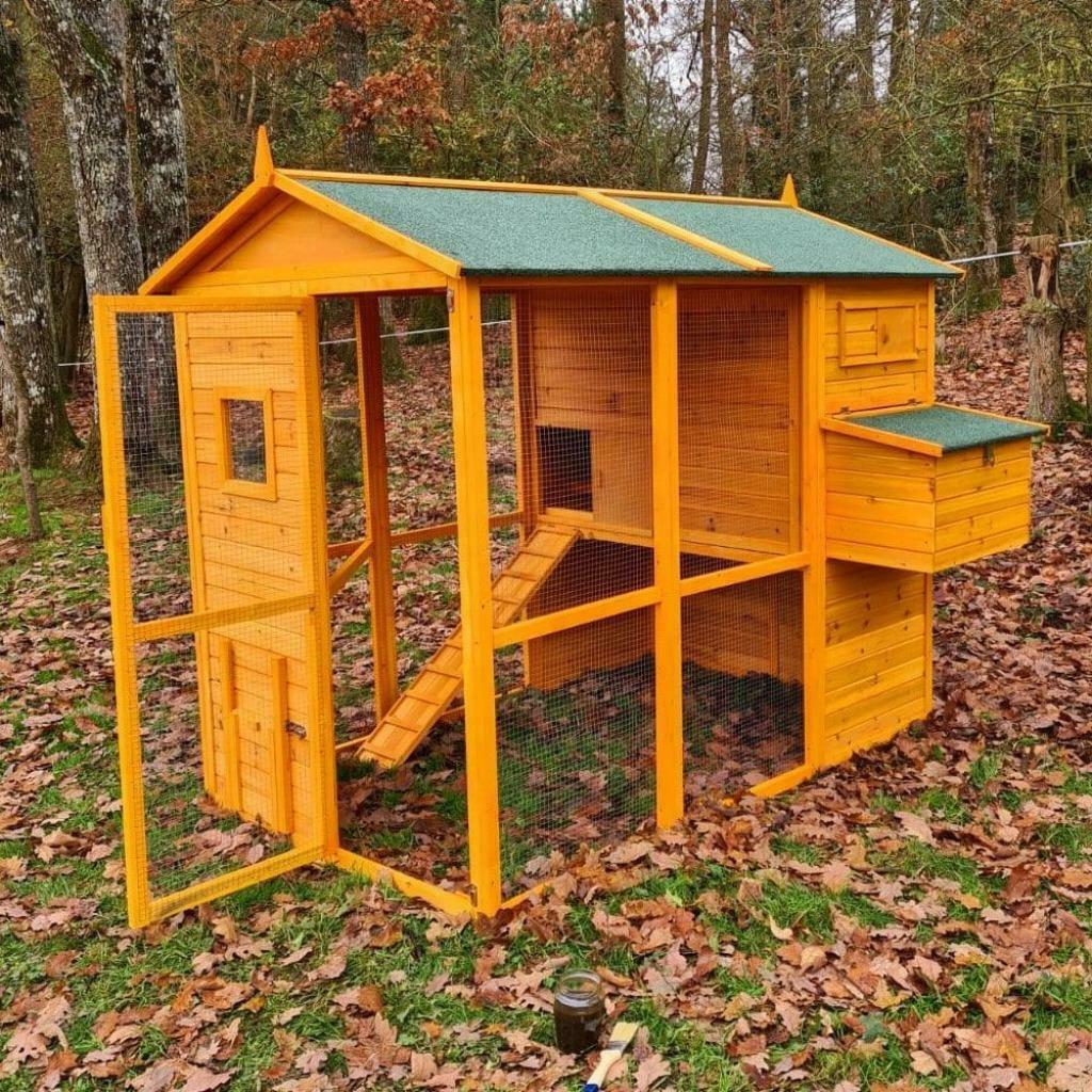 Poulailler XXL abri poule GEANT maison poule coq clapier XXL, Envoi, Neuf, Poulailler