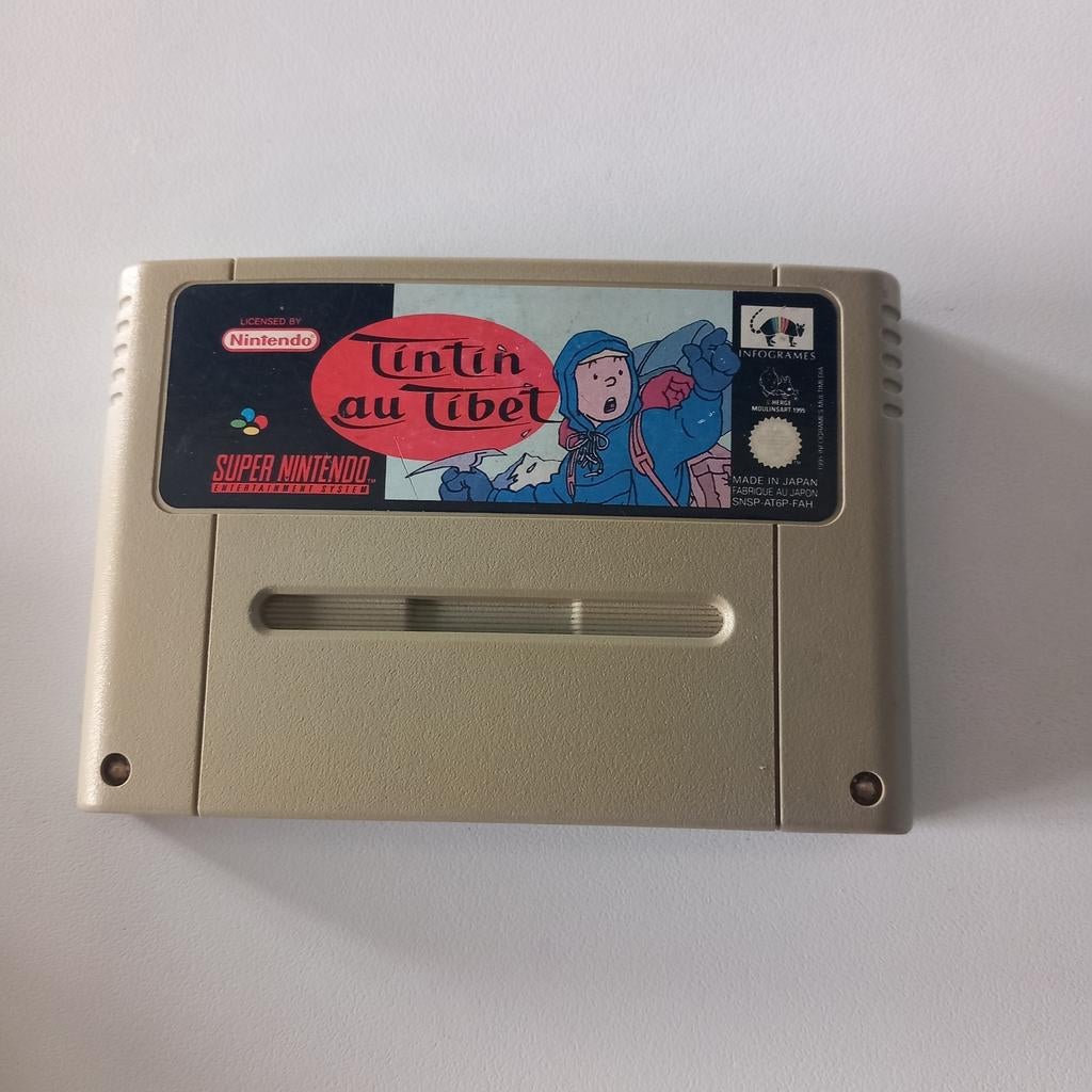 Tintin au Tibet - Nintendo SNES et copain - Fah, Consoles de jeu & Jeux vidéo, Enlèvement ou Envoi, Comme neuf