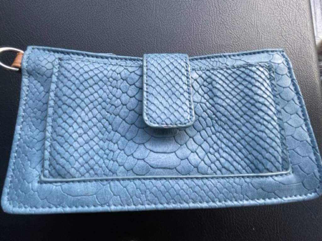 Desiqual blauw portefeuille/ handtasje ALS NIEUW, Enlèvement ou Envoi, Comme neuf, Bleu, Sac à main
