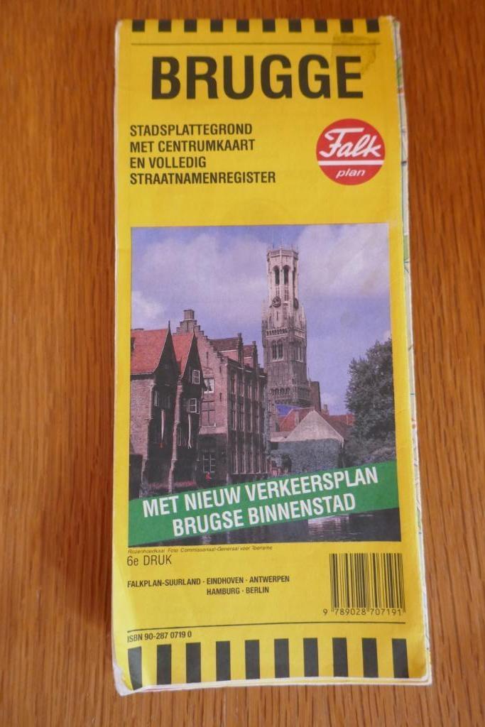 Stadsplan Brugge Falk plan, Boeken, Atlassen en Landkaarten, Gelezen, Overige typen, België, 1800 tot 2000, Ophalen of Verzenden