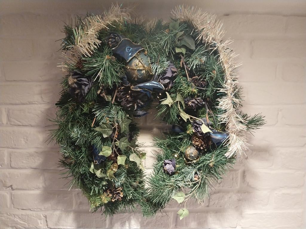 Groene kerstkrans, Ophalen of Verzenden
