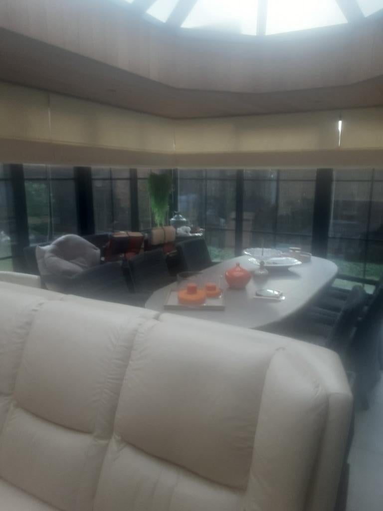 Optrekgordijnen kleur beige, Ophalen, Veranda