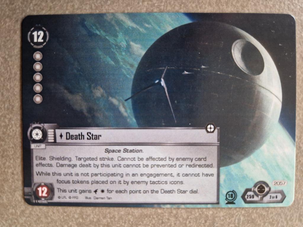 Star Wars JCE LCG Death Star Worlds 2018 kaartspel goodies, Ophalen of Verzenden, Zo goed als nieuw, Flight Fantasy Games