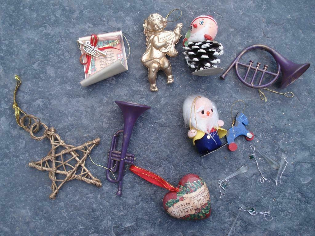 Retro kerstversiering, Ophalen of Verzenden, Zo goed als nieuw