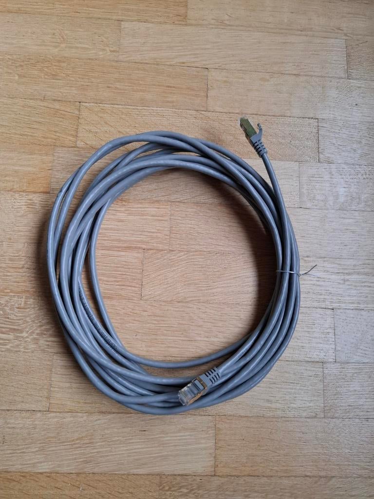 HAMA Ethernet-kabel, Gigabit-gecertificeerd, 7,7 m lang, Ophalen of Verzenden, Zo goed als nieuw, 5 tot 10 meter, Overige kabels