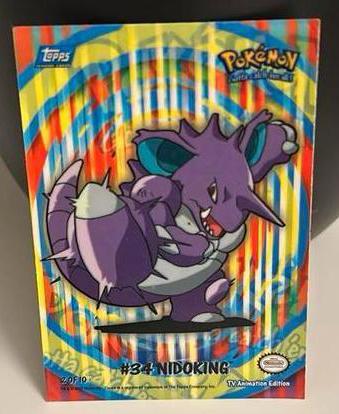 Pokémon #34 Nidoking, Enlèvement, Comme neuf, Cartes en vrac