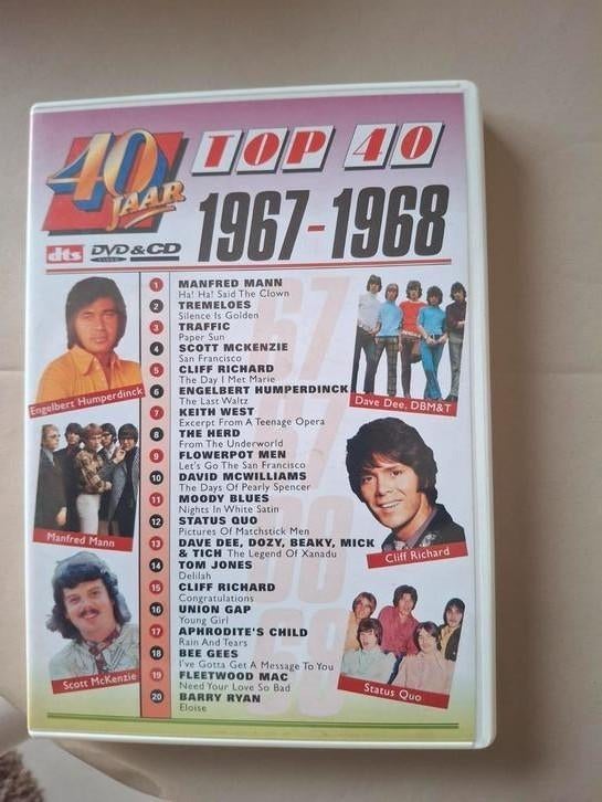 Cd + dvd  40 jaar top 40  1967/1968, Cd's en Dvd's, Cd's | Verzamelalbums, Ophalen of Verzenden, Zo goed als nieuw