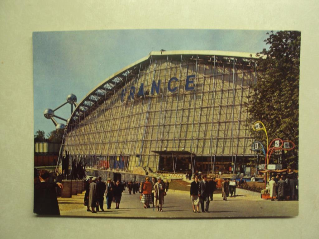 54539 - BRUSSEL - EXPO 58 - PAVILJOEN FRANKRIJK - ACHTERKANT, Verzamelen, Verzenden
