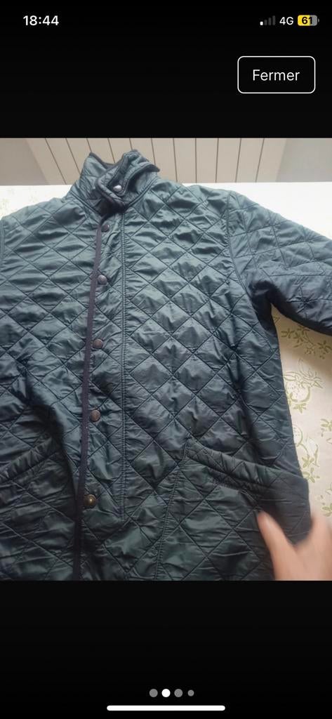 Barbour polar quilts blue M, Enlèvement ou Envoi, Comme neuf