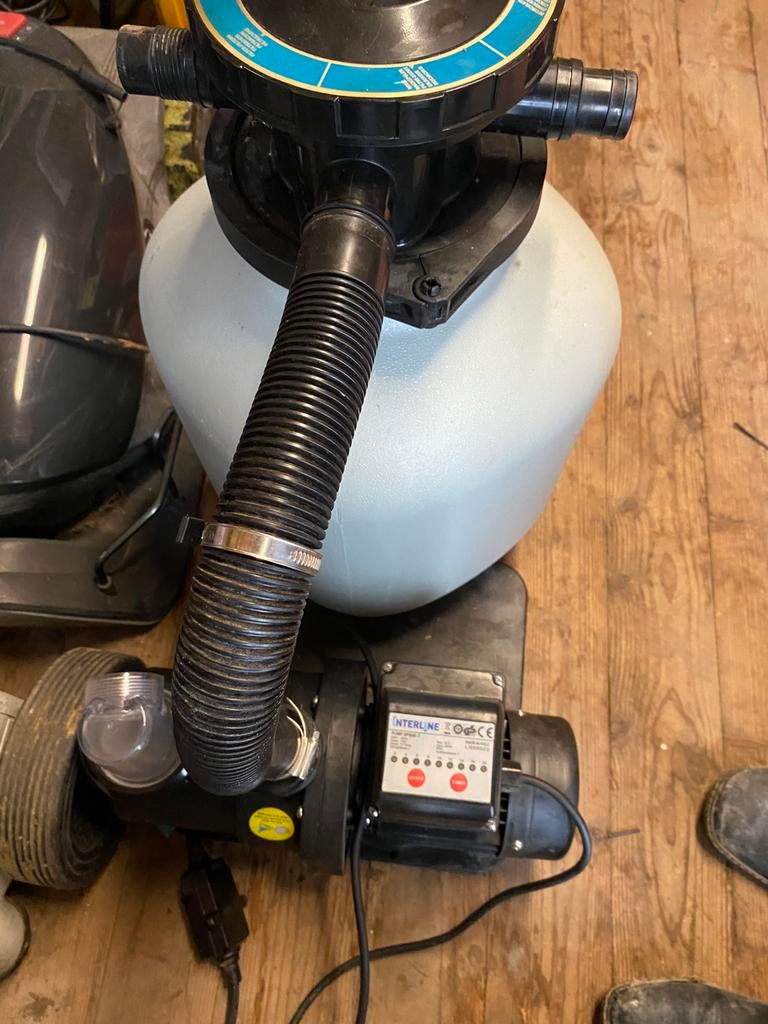 Zandfilter met pomp, Tuin en Terras, Ophalen