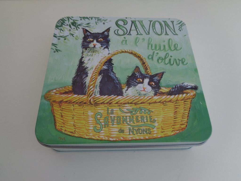 Boîte Métal Savon à L'huile d'Olive Avec Relief, Ophalen of Verzenden, Zo goed als nieuw, Overige, Overige merken