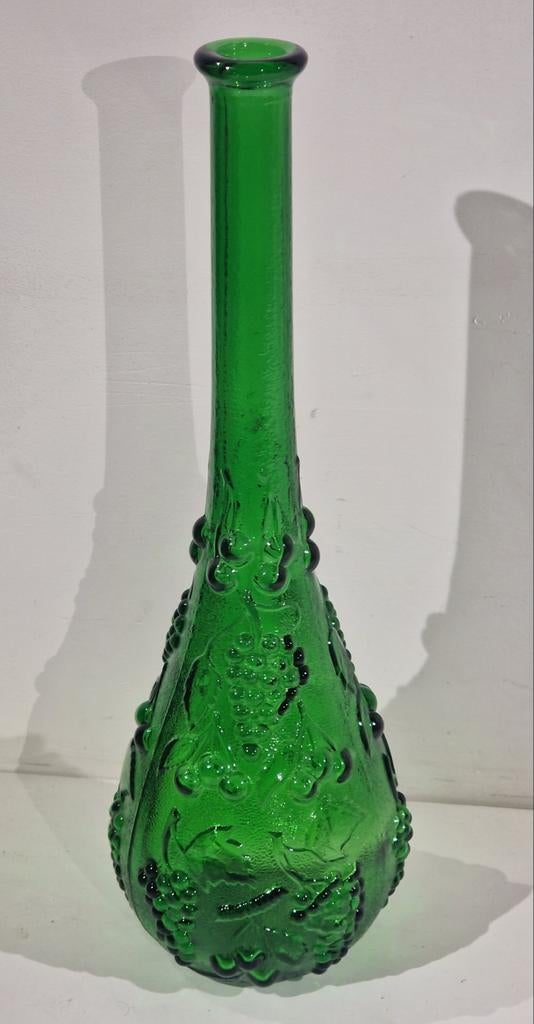 Empoli vaas glas fles ,  hoogte 39 cm , zeer mooie staat, Ophalen of Verzenden