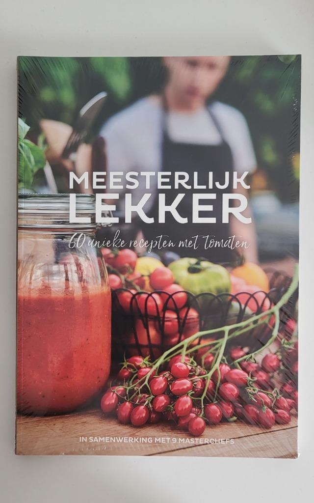 kookboek Meesterlijk Lekker 60 unieke recepten met tomaten, Gezond koken, Nieuw, Ophalen of Verzenden, Hoofdgerechten