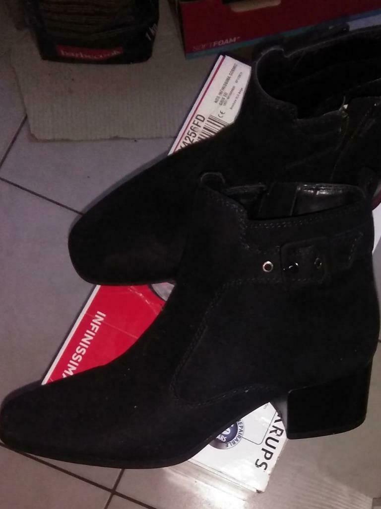 chaussures femmes  T38 noires neuves nubuck, Neuf, Enlèvement ou Envoi, Parfois.com, Boots et Botinnes