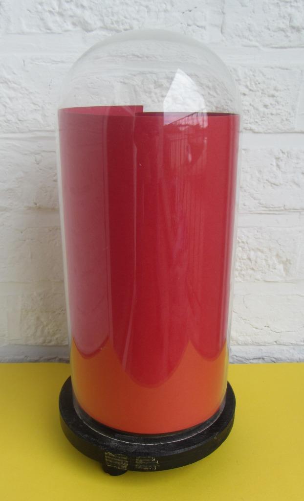 Stolp Glas + voet / 30 cm, Ophalen of Verzenden, Gebruikt