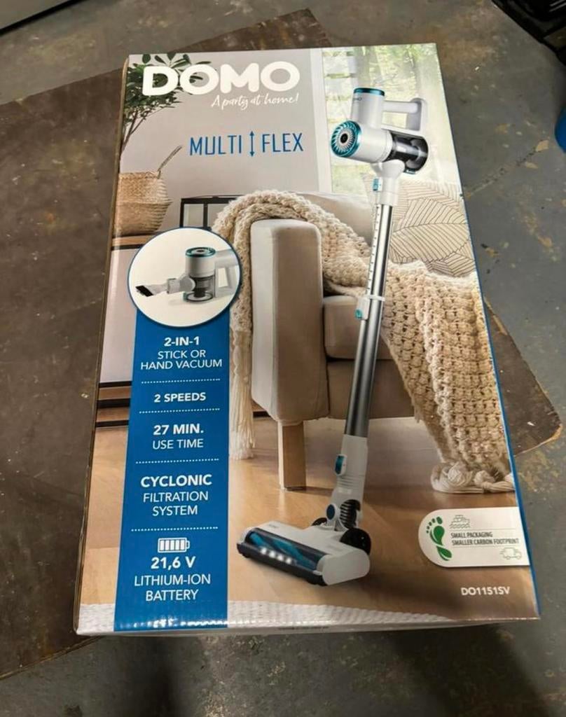 Domo aspirateur balai sans fil neuf, Electroménager, Enlèvement, Neuf