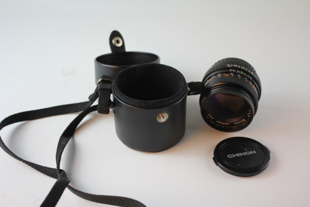 Chinon Multi coated 50mm F1.7  lens, Audio, Tv en Foto, Ophalen
