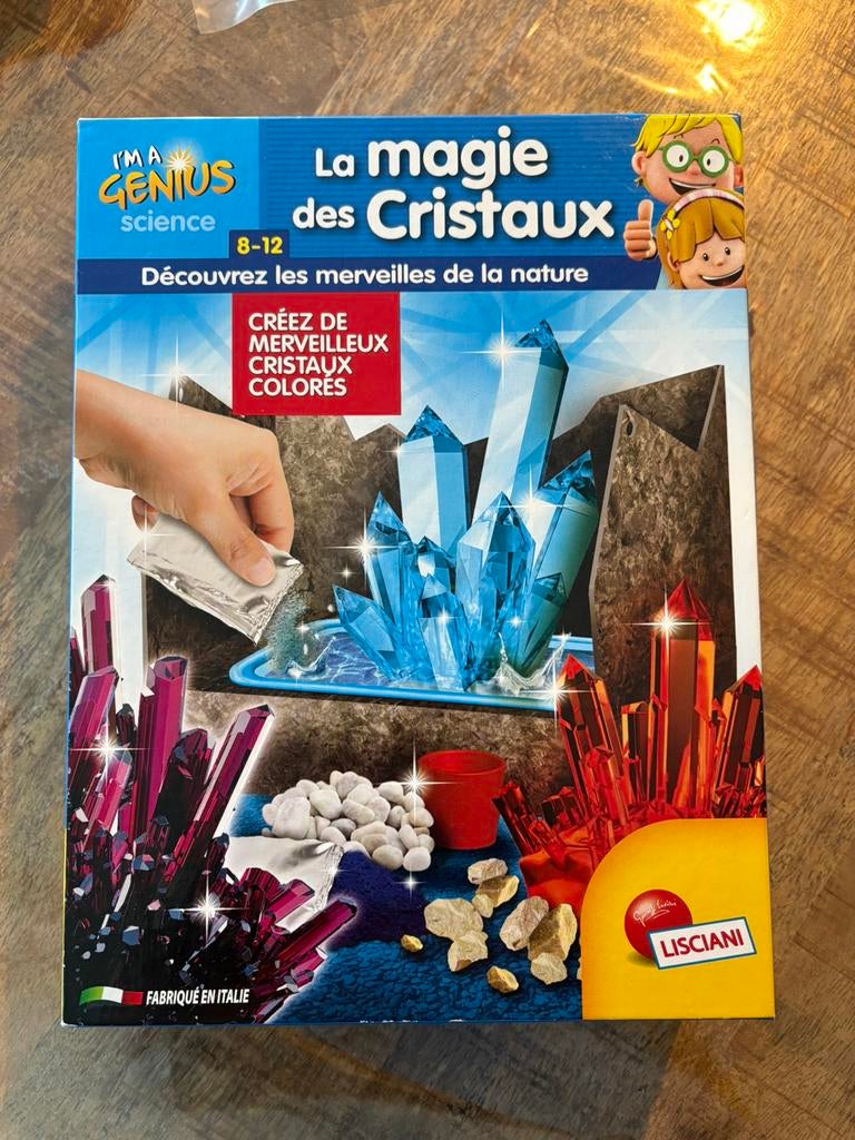 Jeu scientifique : la magie des cristaux, Enlèvement, Utilisé, Découverte