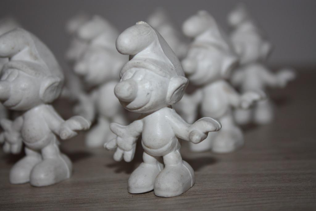 1 Ongeverfde Smurf , schleich & Bully Peyo 1965 , per stuk, Collections, Schtroumpfs, Enlèvement ou Envoi, Utilisé, Autres Schtroumpfs