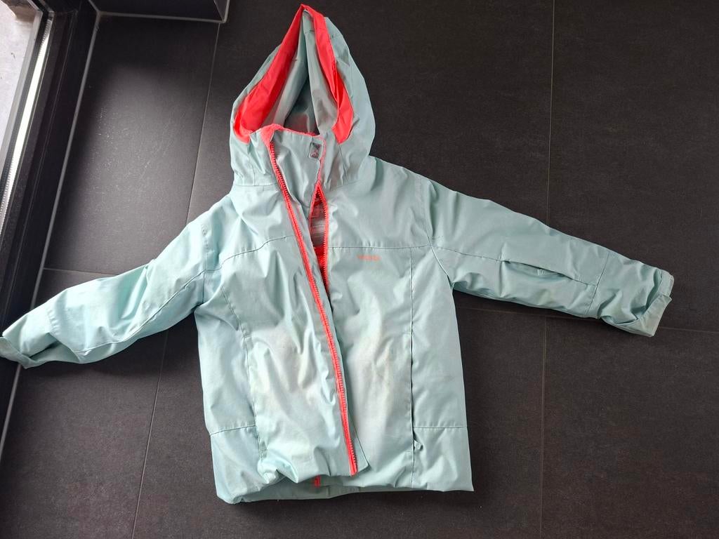 Skijas wedze decathlo 5-6 jaar meisje mintgroen-roze, Ophalen, Gebruikt, Meisje, Jas